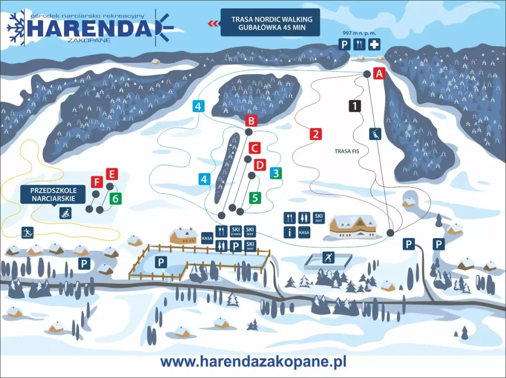 harenda-ski-wyciag-narciarski-plan-tras-taxi-zone-zakopane